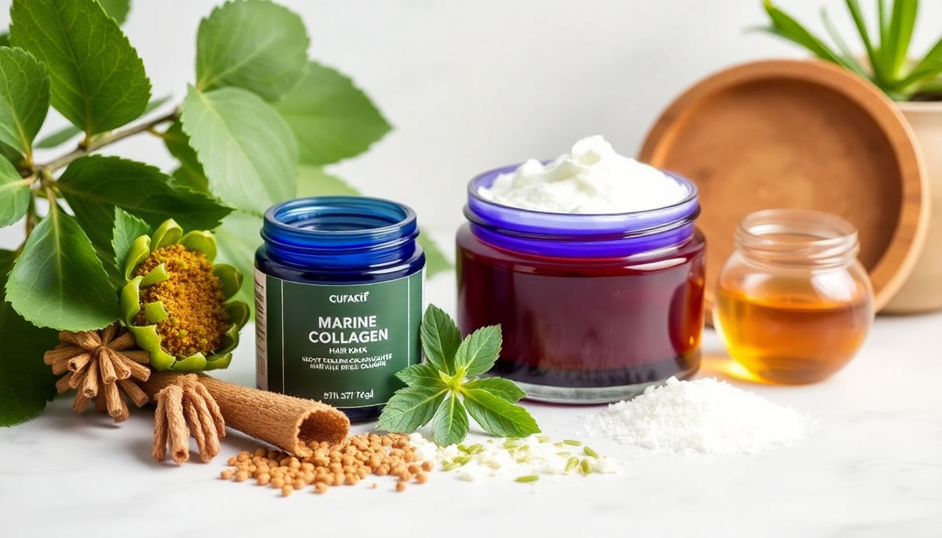 Harnessing the Power of Gotu Kola and Marine Collagen: The Ultimate Hair Masks for Strengthening and Revitalizing Your Hair Naturally